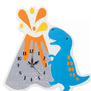 TREND LAB Dimensional Dinosaur Volcano Wall Clock NEW